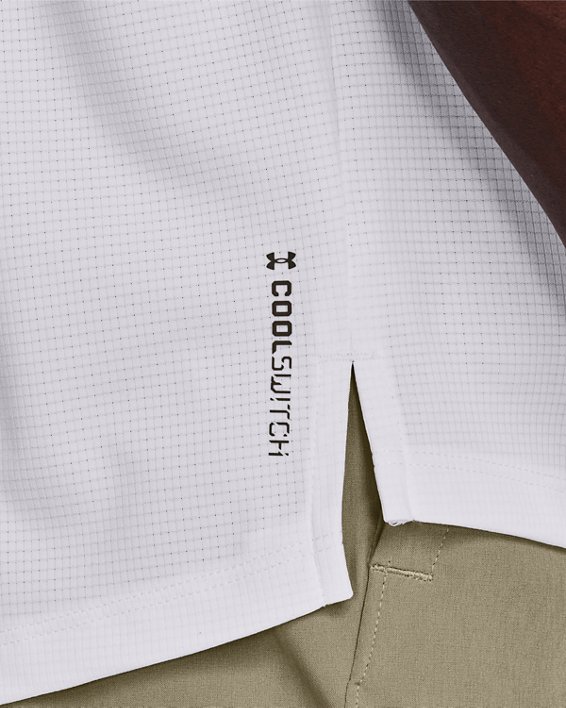 Men's UA CoolSwitch Short Sleeve, White, pdpMainDesktop image number 3